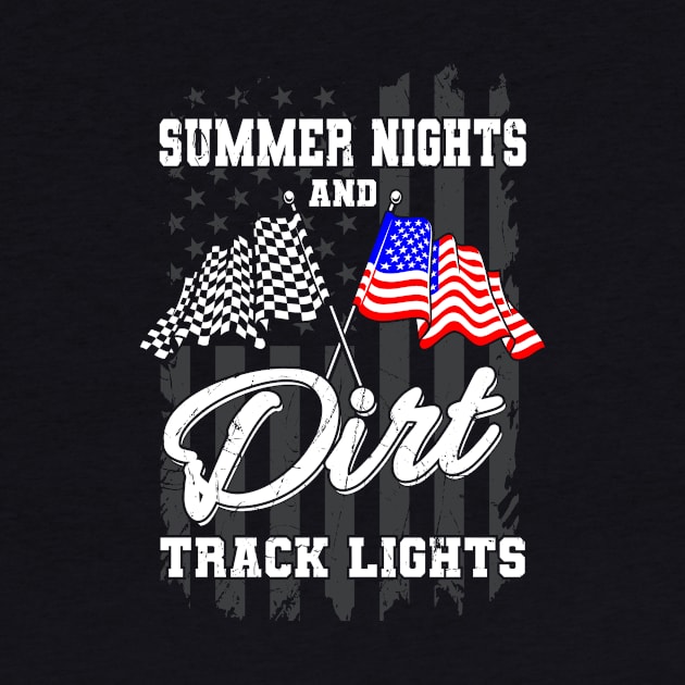 Summer Nights Dirt Track Lights Racing by Delightful Designs